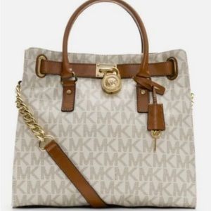 MICHAEL KORS Hamilton Large Signature shoulder Tote Bag